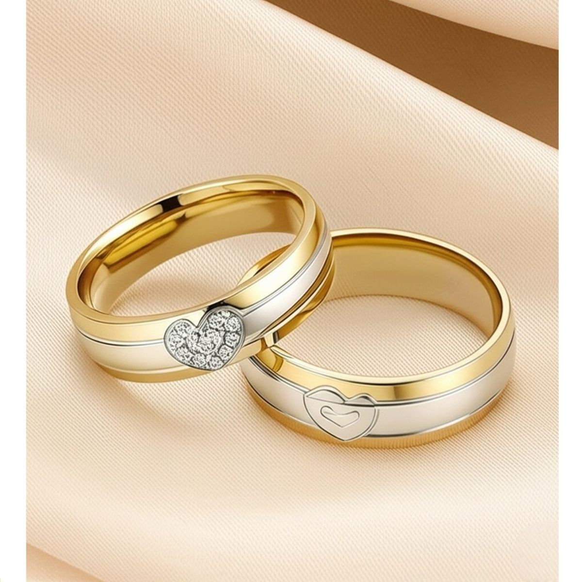 LUCYANA JOYAS Y ACCESORIOS - Aros Alianzas Matrimonio Parejas HOMBRE Corazón - Joyas Lucyana