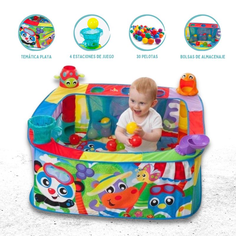 PLAYGRO - Gimnasio Para Bebé «POP AND DROP BALL»