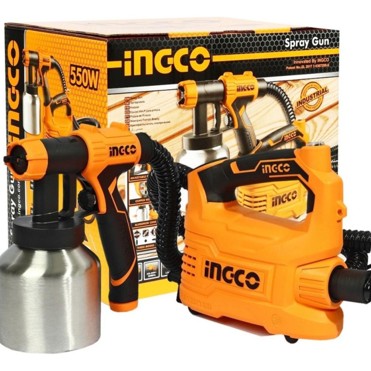 INGCO TOOLS - Pistola De Pintar Eléctrica 550w Ingco No Requier Compresora