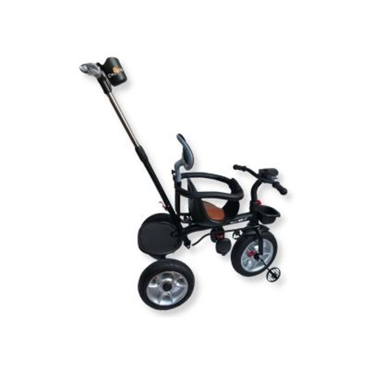 DOUX BEBE - Triciclo Guiador DOUX BEBÉ «RUOTA» BLACK