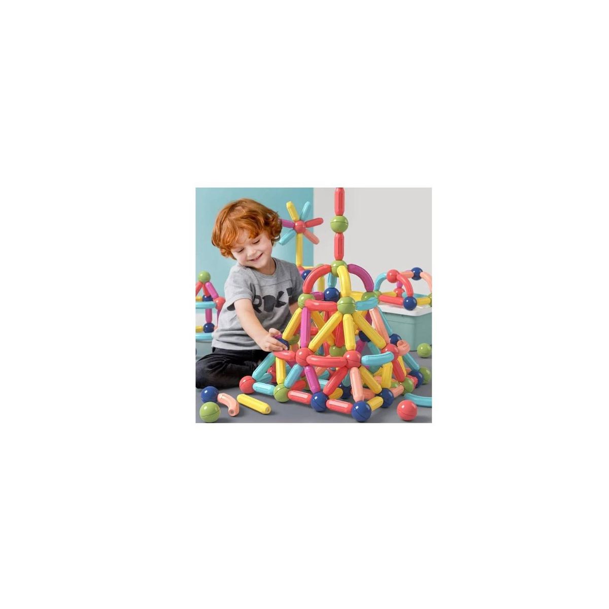 GENERICO - Bloques Imantados de 84 pcs Magnetics Stick