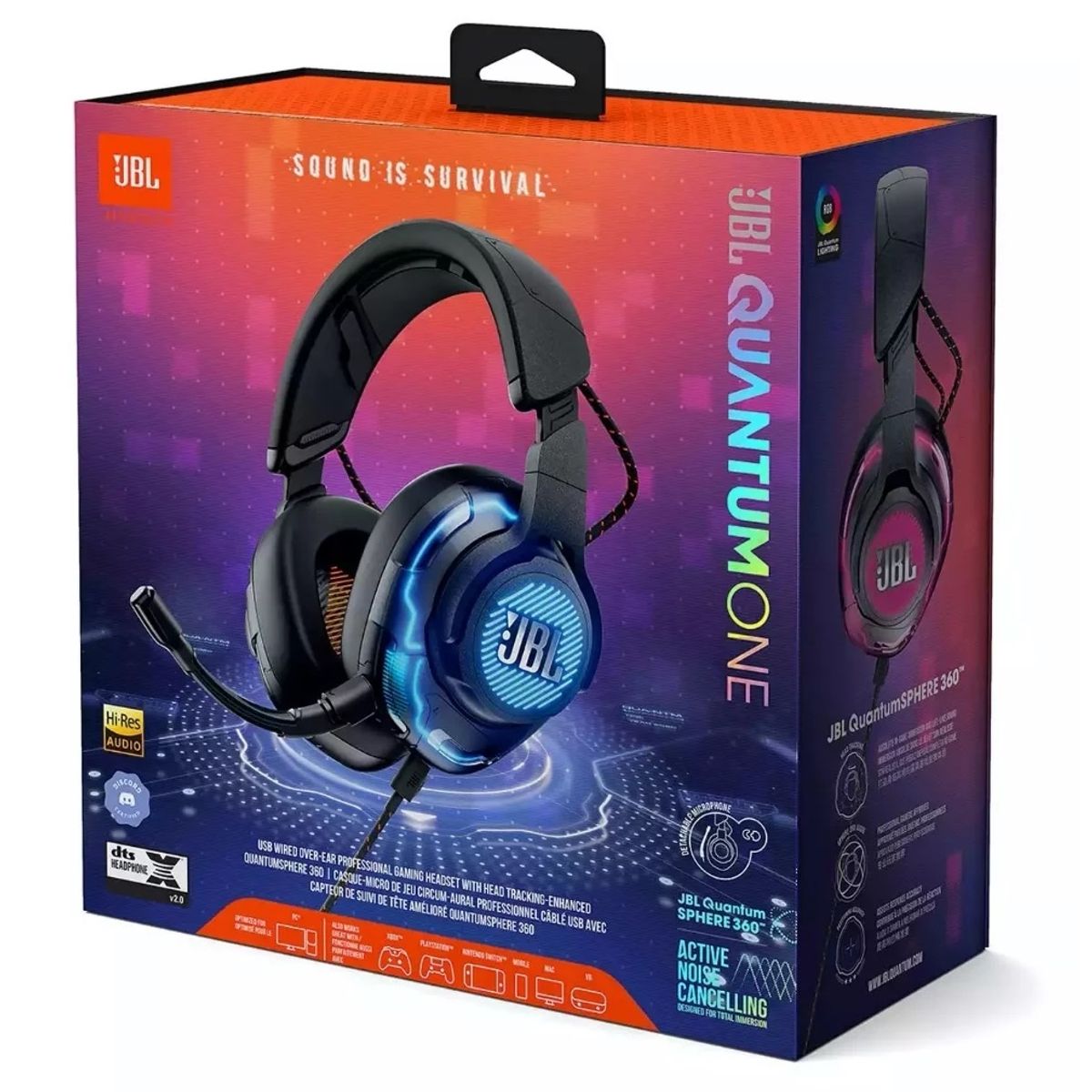 JBL - Audifonos Gamer JBL Quantum ONE USB Microfono Desmontable