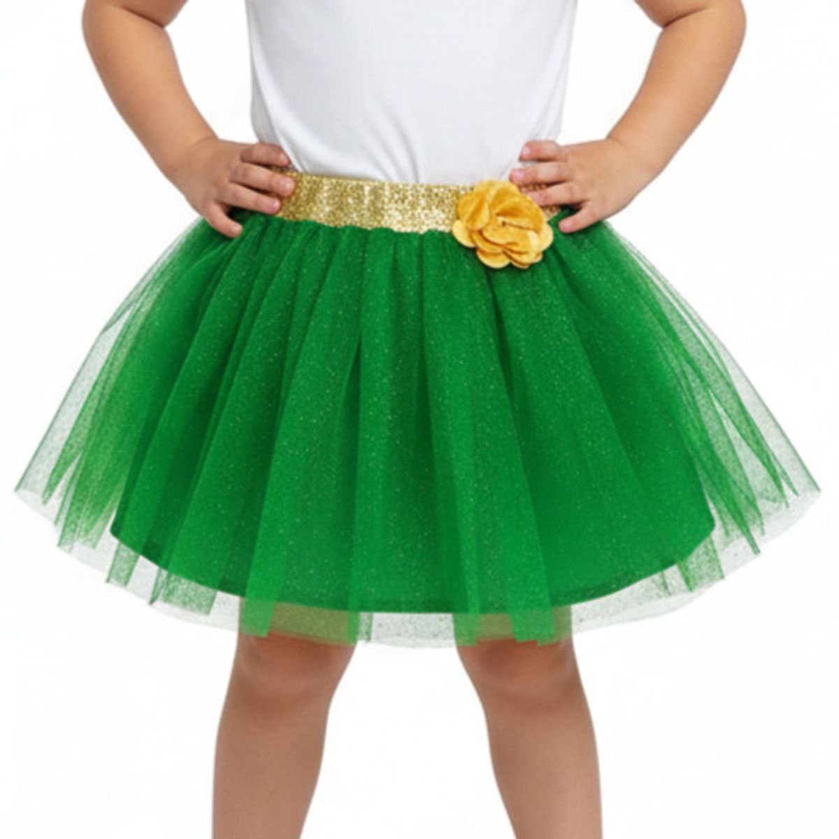 GENERICO - Falda Para Niña Con Cintura Escarchada