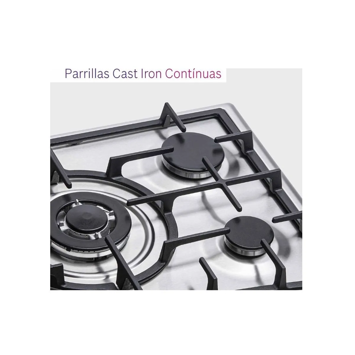 BOSCH - Cocina Bosch PGQ7G5B90L Empotrable a Gas 70 cm 5 Quemadores Acero