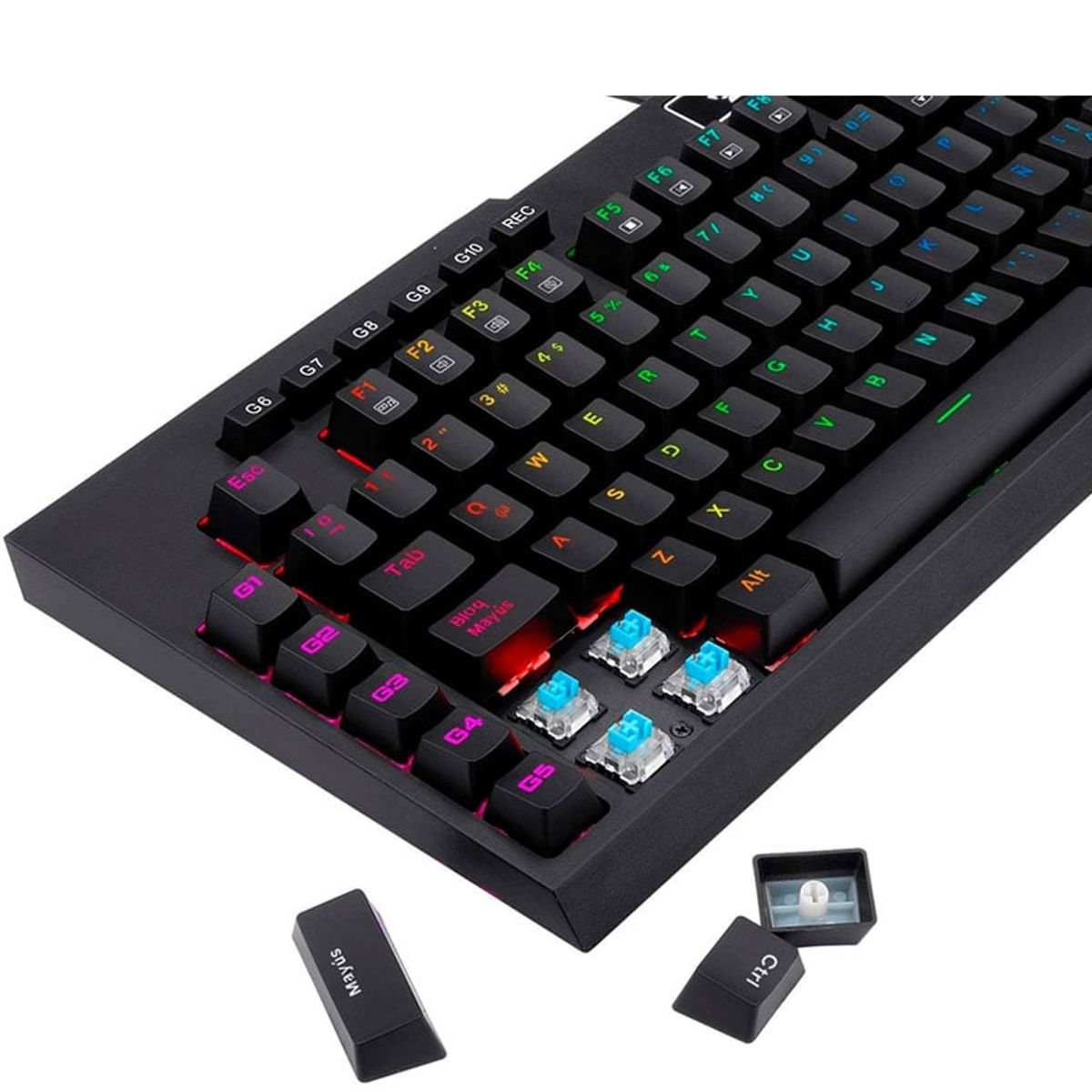 REDRAGON - Teclado Redragon Mecanico Brahma Pro K586rgb Español Blue