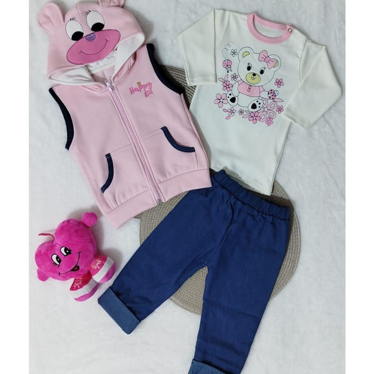 GENERICO - CONJUNTO CHALECO PARA BEBE - NIÑANIÑO