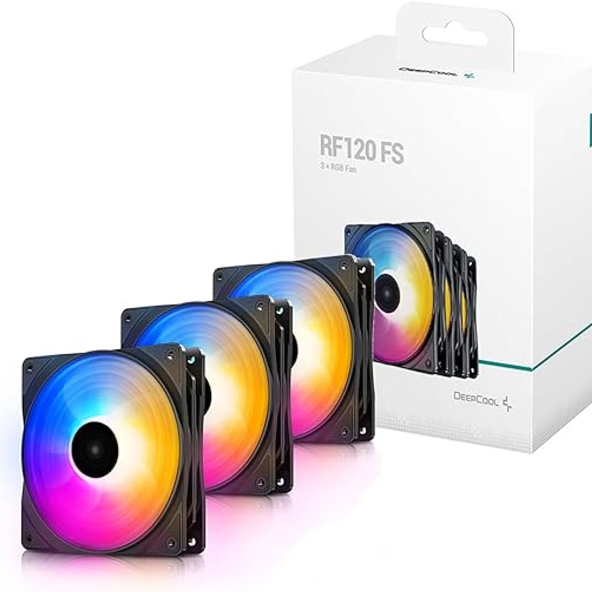 DEEPCOOL - COOLER PARA CASE DE PC PACK 3 UNIDADES RGB LED RF120FS DEEPCOOL