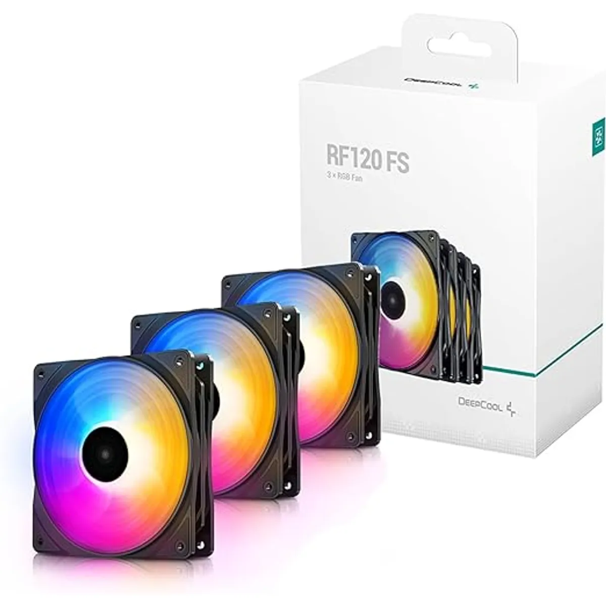 DEEPCOOL - COOLER PARA CASE DE PC PACK 3 UNIDADES RGB LED RF120FS DEEPCOOL