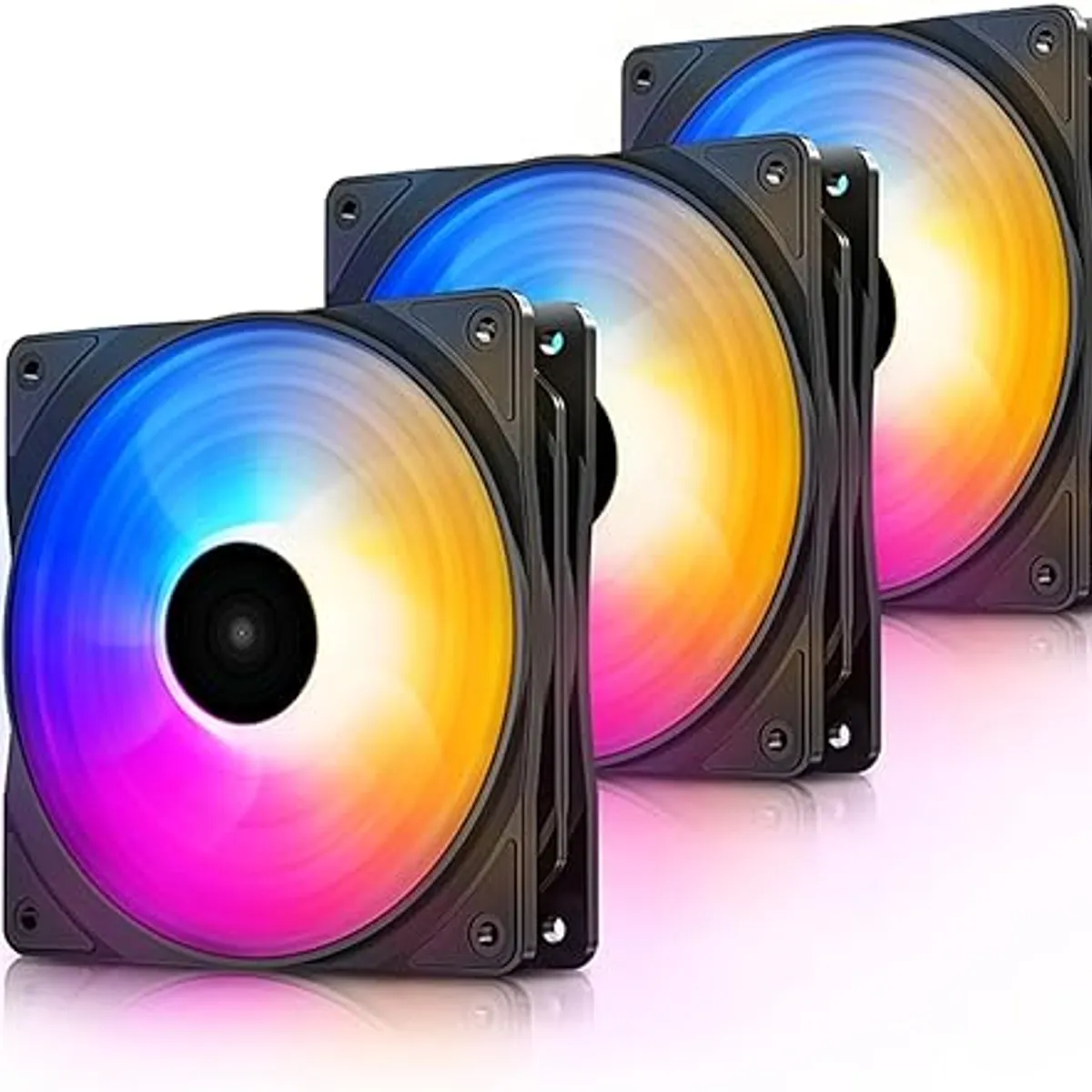 DEEPCOOL - COOLER PARA CASE DE PC PACK 3 UNIDADES RGB LED RF120FS DEEPCOOL