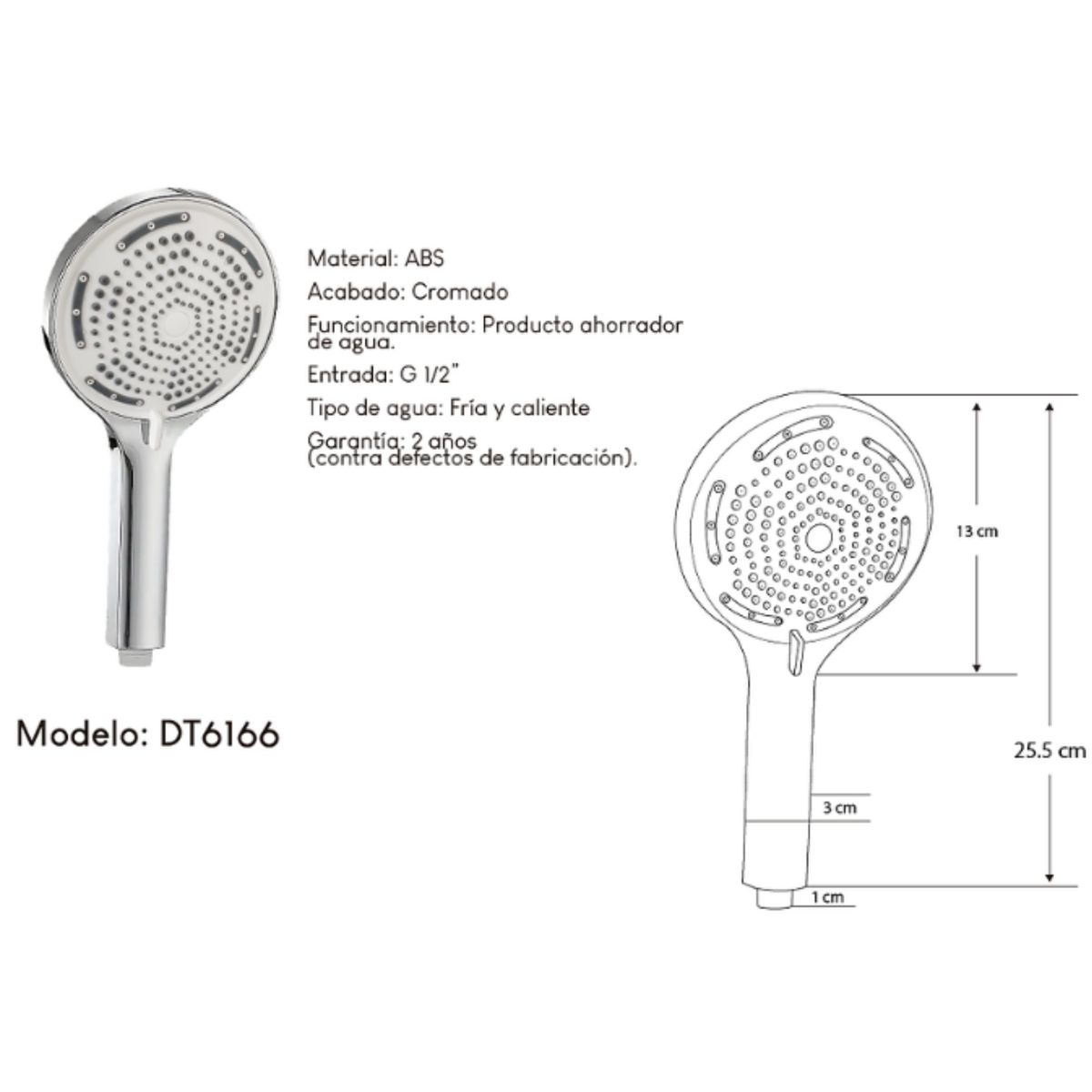 GENERICO - Ducha Teléfono para Agua Caliente-Fria