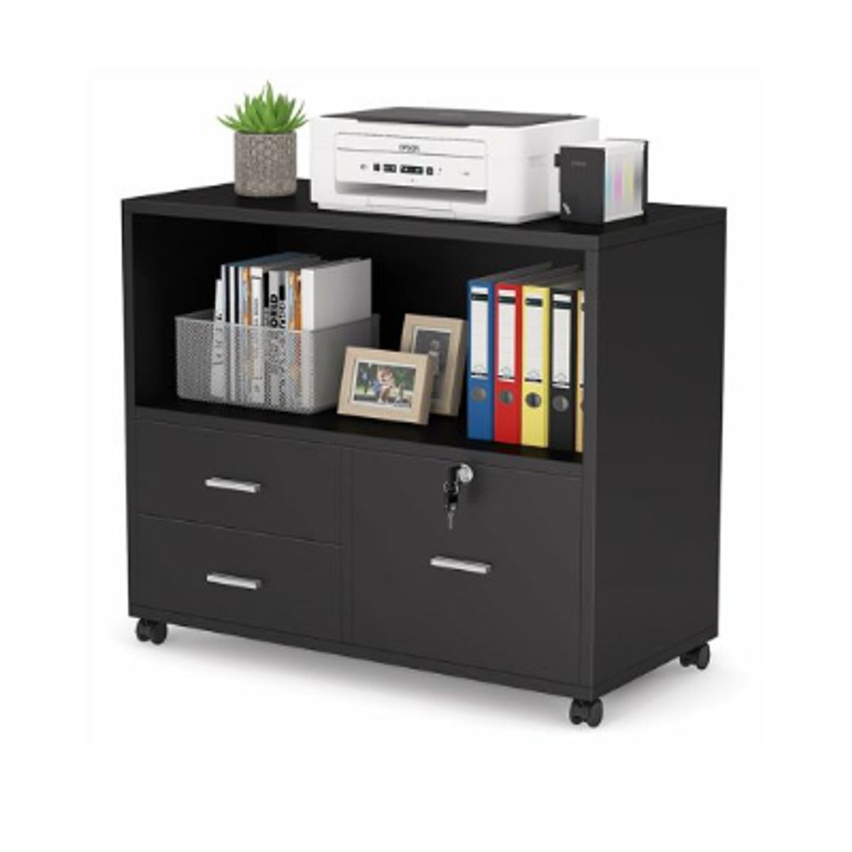 NACION MUEBLES - Archivador para oficina Fenix Negro NM