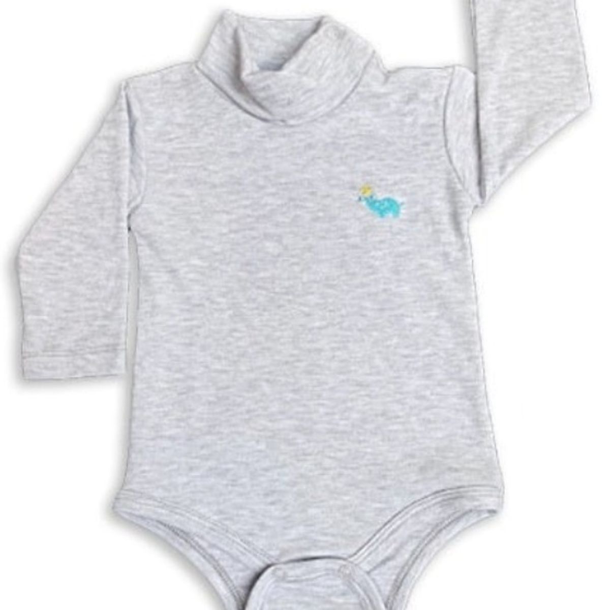 GENERICO - Body Cafarena Diseño Elefante Melange de Algodón Pima