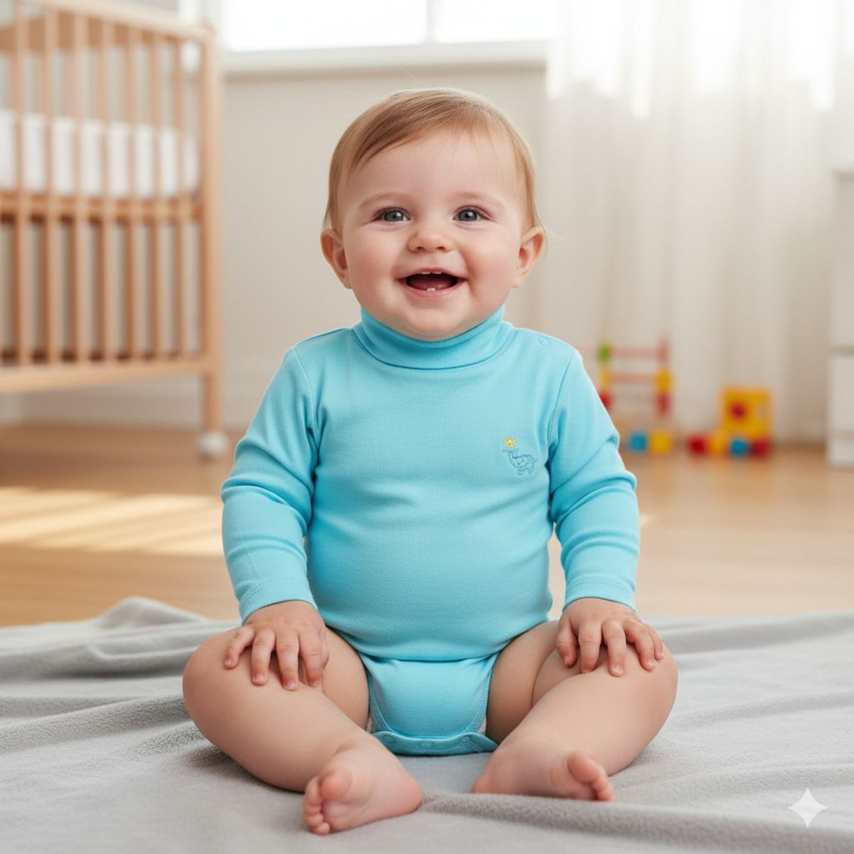 GENERICO - Body Cafarena Diseño Elefante de Algodón Pima