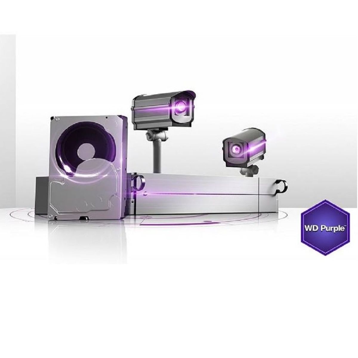 WESTER DIGITAL - Disco Duro Western Digital Purpura SURVEILLANCE 4TB SATA Wd42purz 35