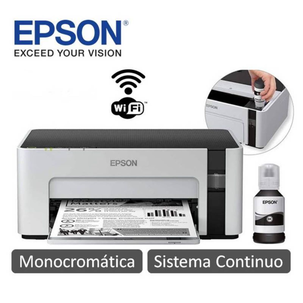 EPSON - IMPRESORA EPSON M1120 MONOCROMATICA WIFI 32PPM
