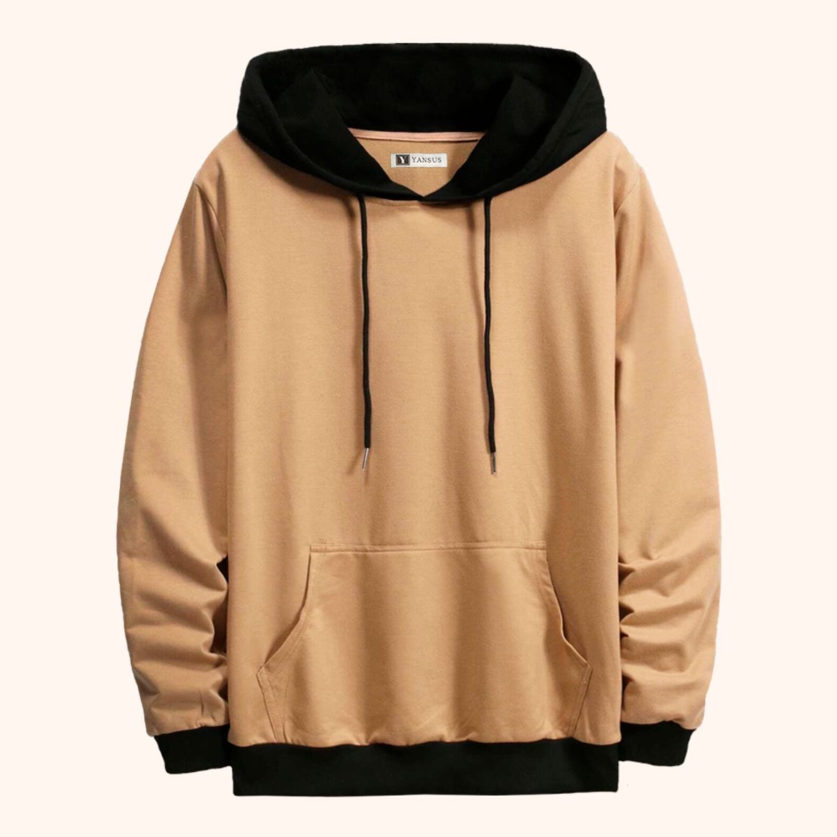 YANSUS - Polera Hombre Yansus beige Bicolor