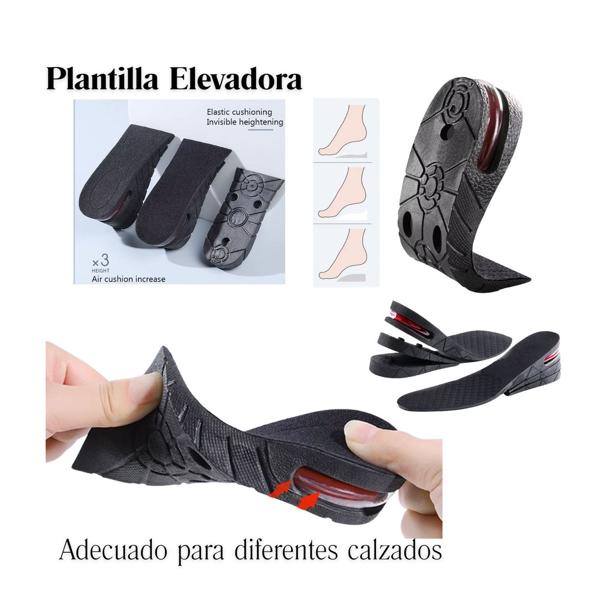 OEM - Plantilla Elevadora Variable Unisex