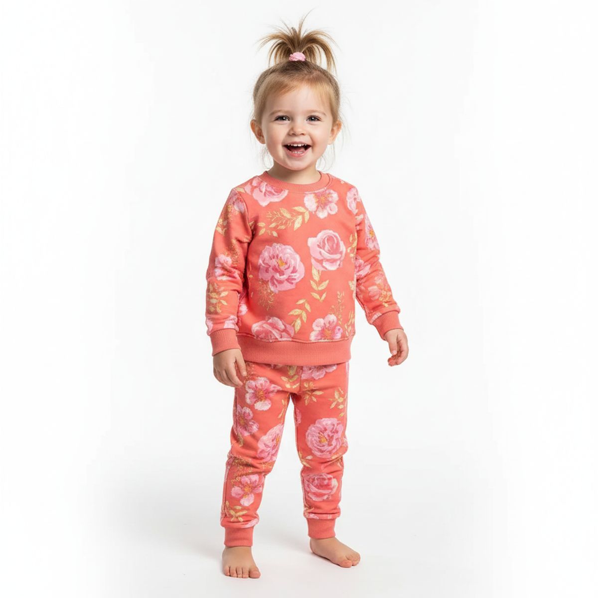 GENERICO - Conjunto Franela Cobertura Floreado