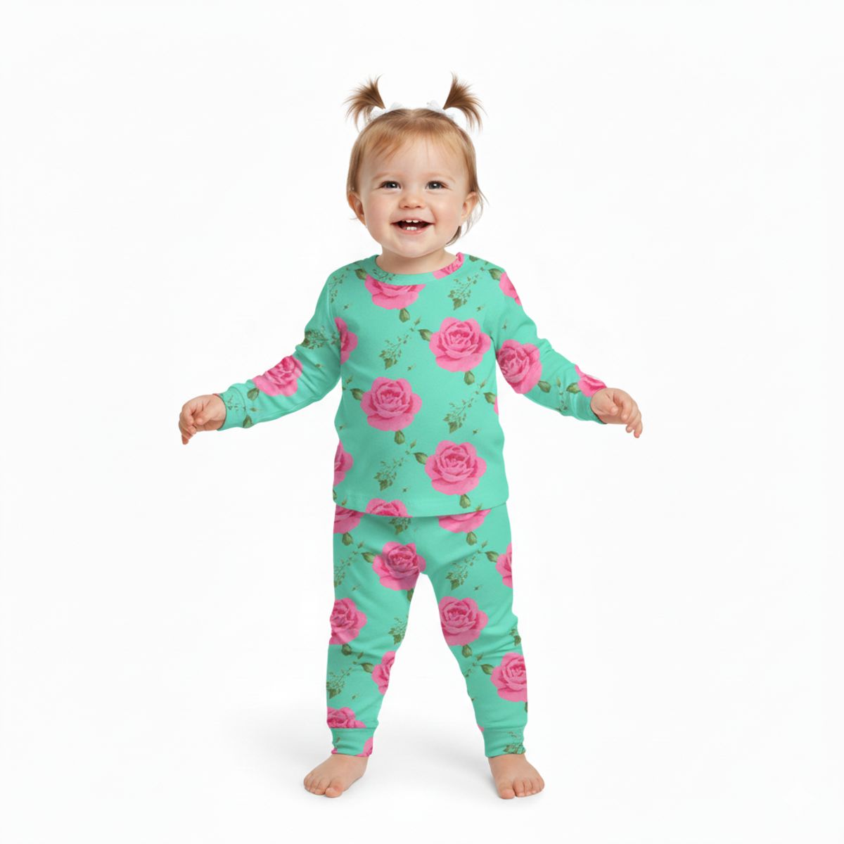 GENERICO - Conjunto Franela Cobertura Floreado