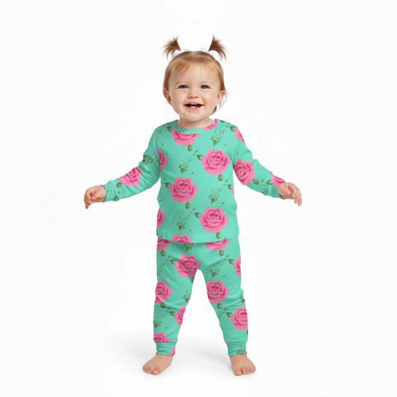 GENERICO - Conjunto Franela Cobertura Floreado