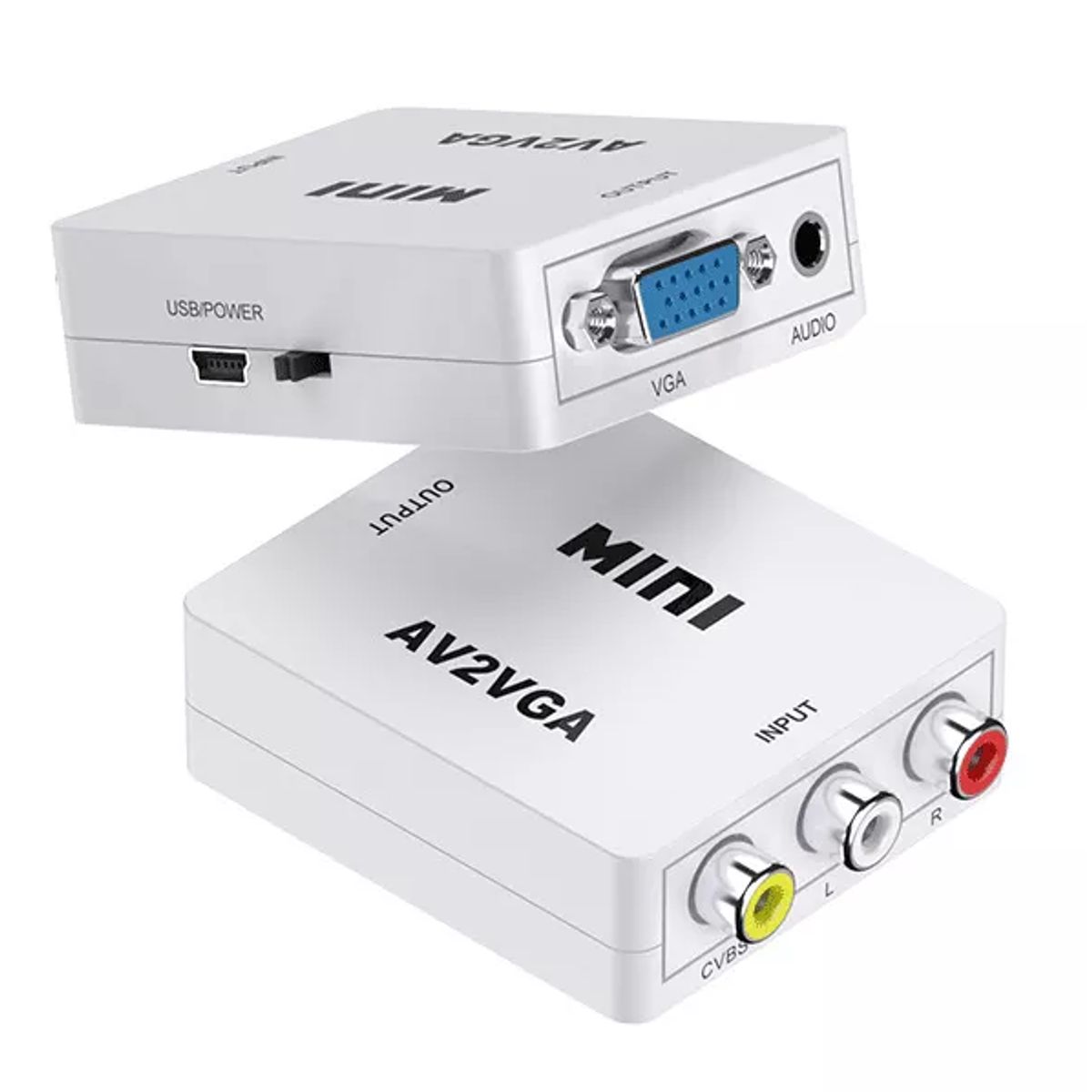 MINI - Convertidor Adaptador Video RCA AV a VGA