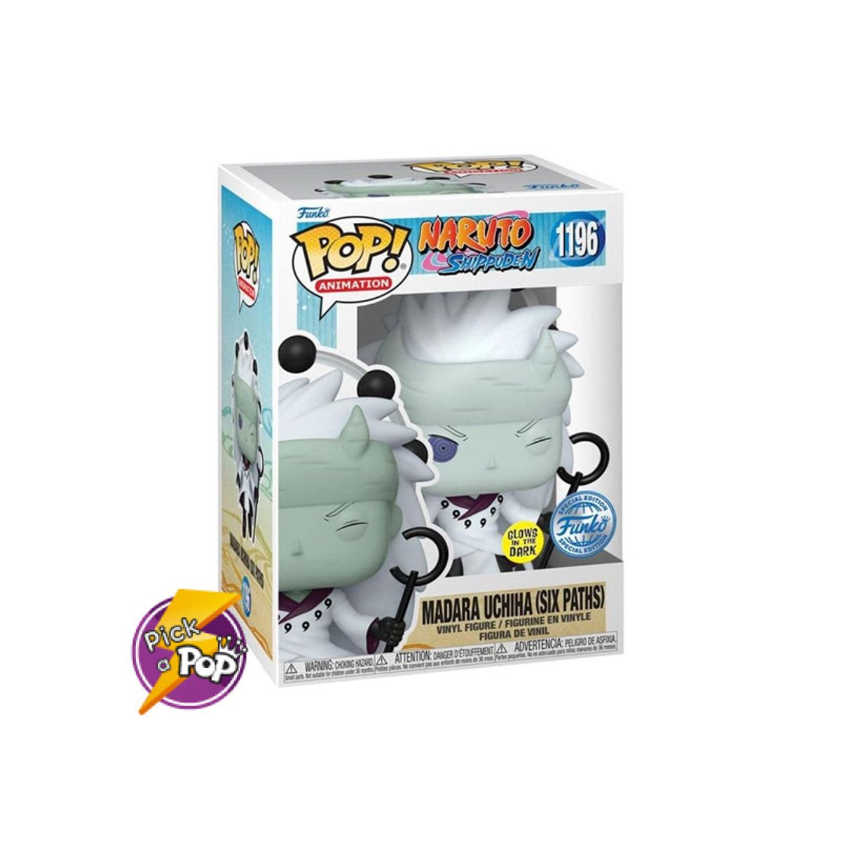 FUNKO - NARUTO MADARA UCHIHA GLOW IN THE DARK