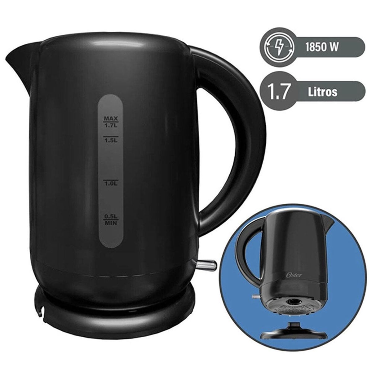 OSTER - Hervidor Eléctrico 1.7 Lt BVSTKT3101