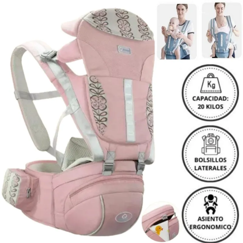 GENERICO - Canguro Ergonómico Única Mia ROSADO