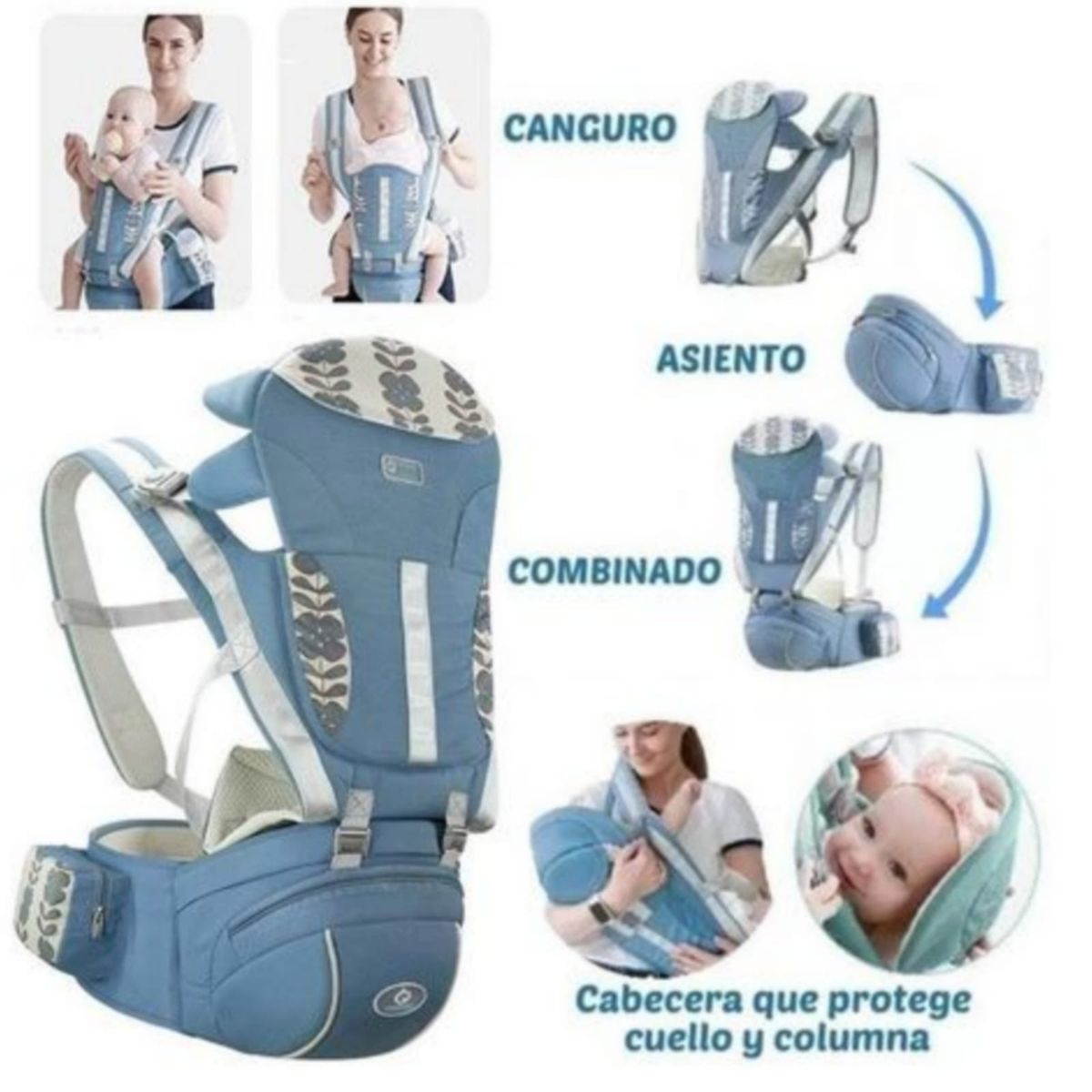 GENERICO - Canguro Ergonómico Única Mia VERDE