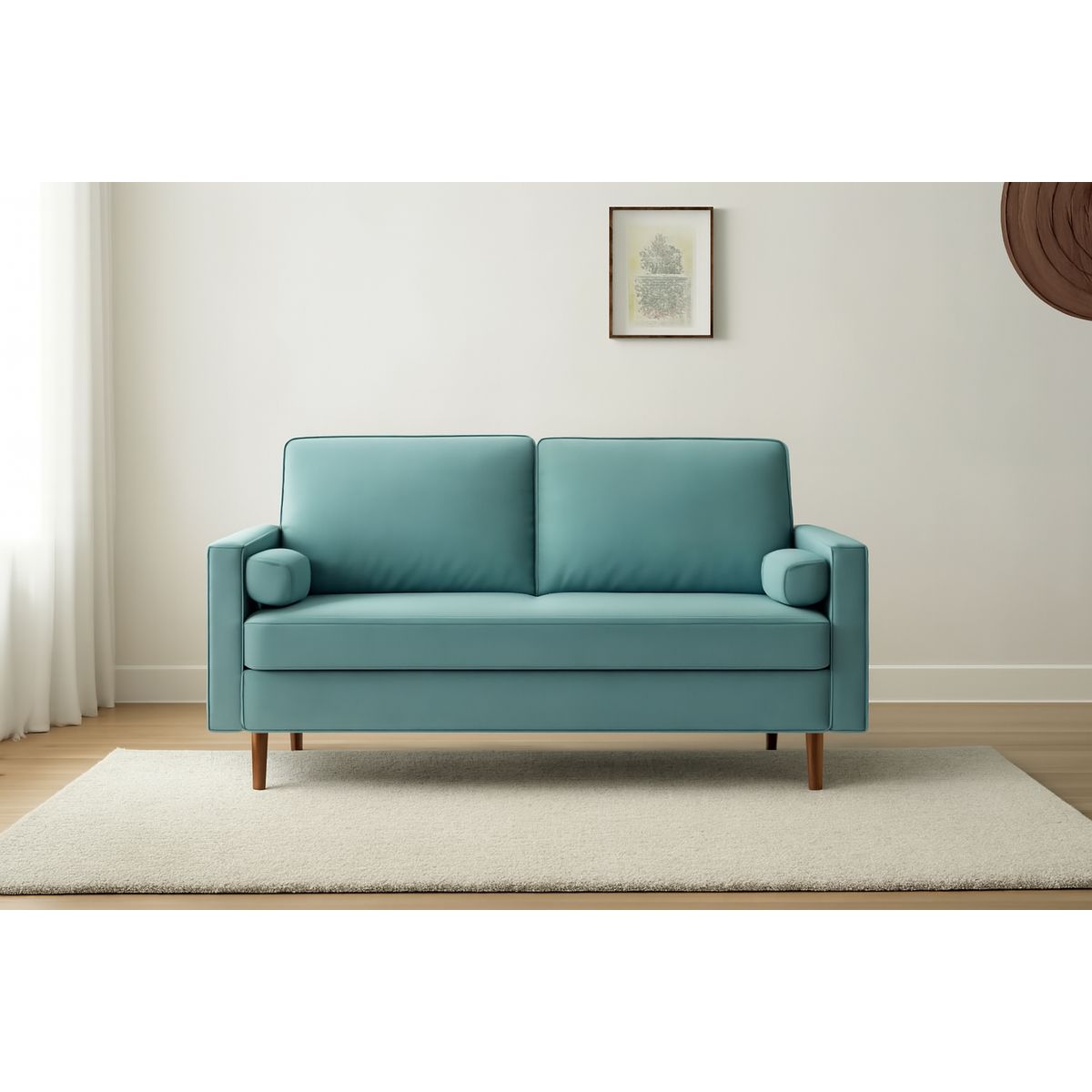 GENERICO - Sofa 3 Cuerpos Zeta - Celeste