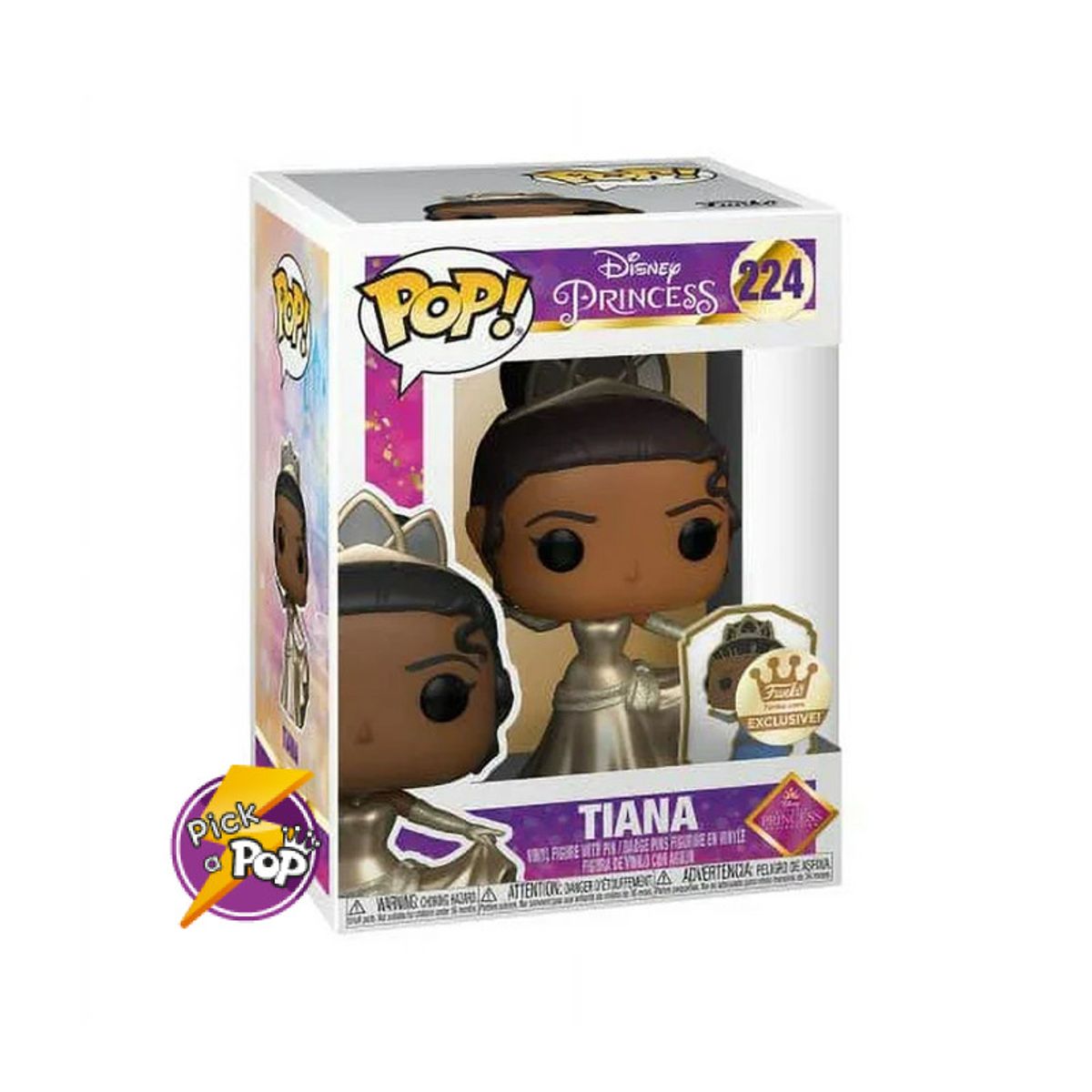 FUNKO - DISNEY TIANA LA PRINCESA Y EL SAPO GOLD