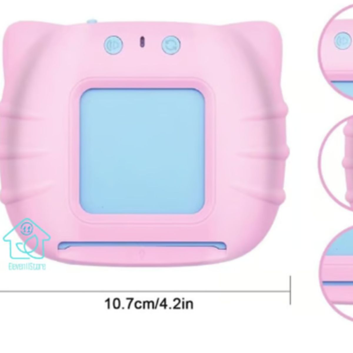 GENERICO - Lector de tarjetas en Español e Inglés para Niño Rosado