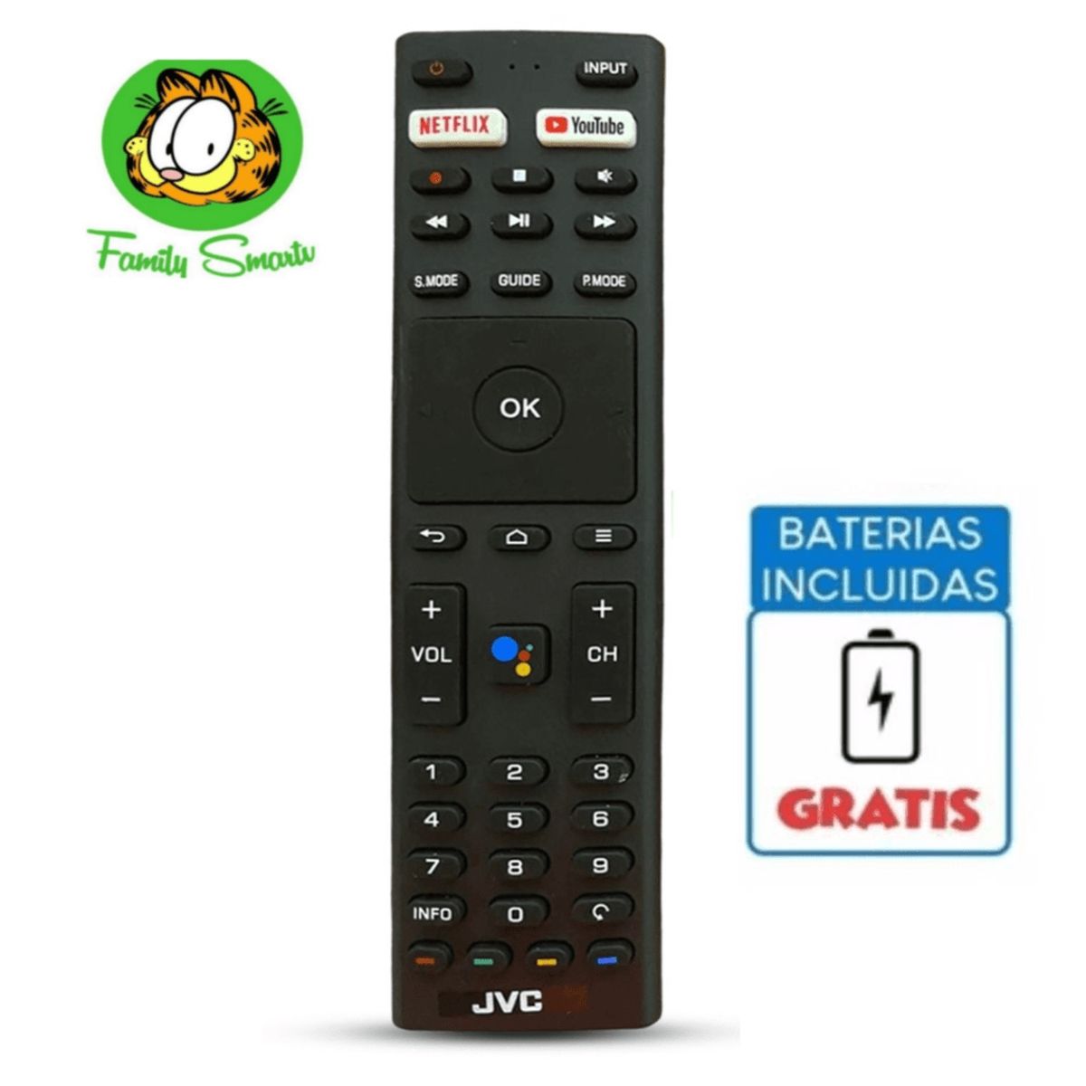 GENERICO - Control Remoto Para Tv Jvc Lt-58kb618