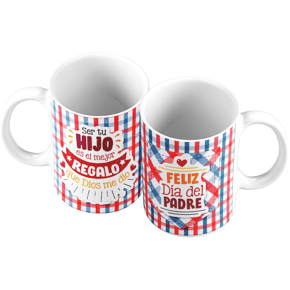 GENERICO - Taza Mug 11oz SER TU HIJO ES EL MEJOR REGALO QUE DIOS ME DIO - BLANCO.