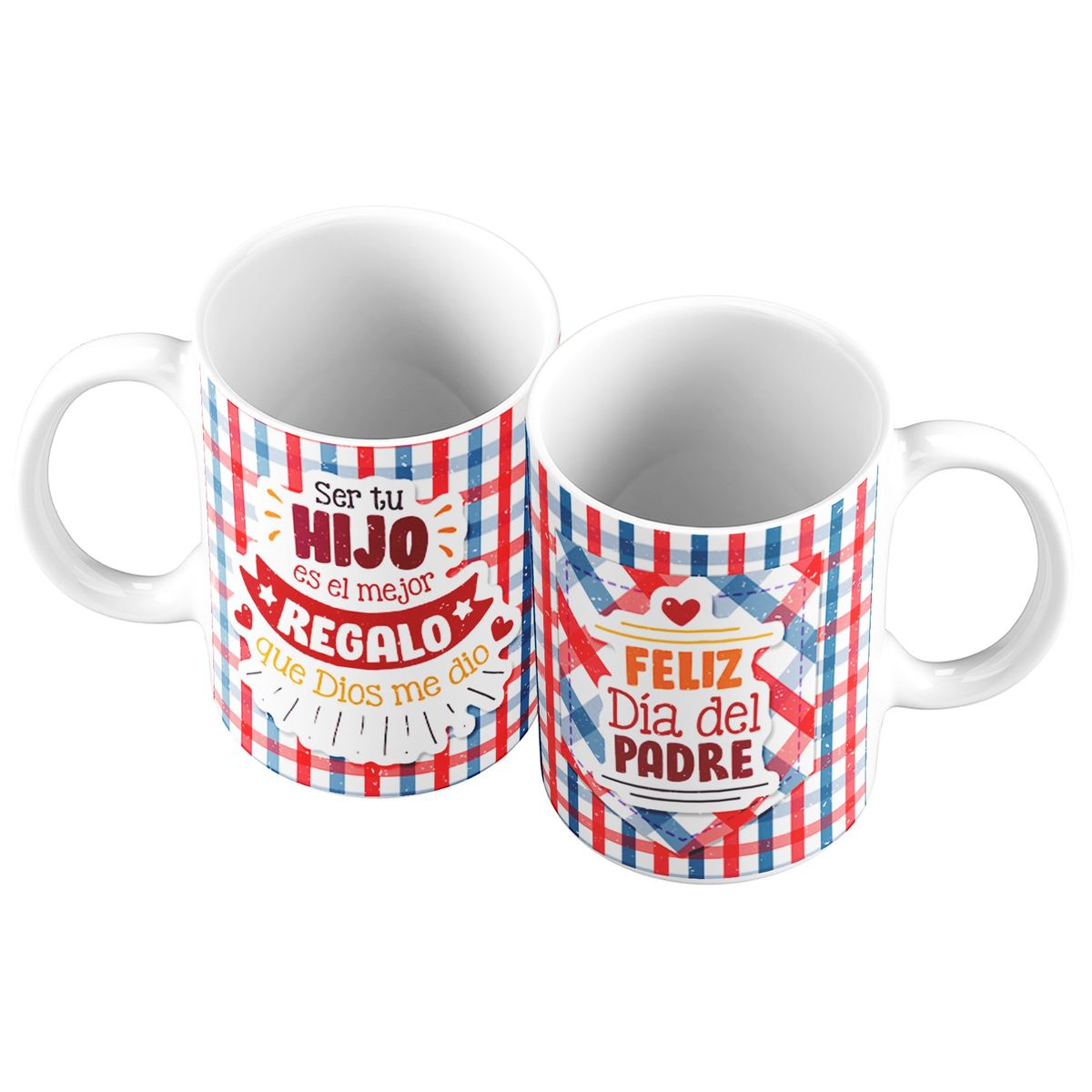 GENERICO - Taza Mug 11oz SER TU HIJO ES EL MEJOR REGALO QUE DIOS ME DIO - BLANCO.
