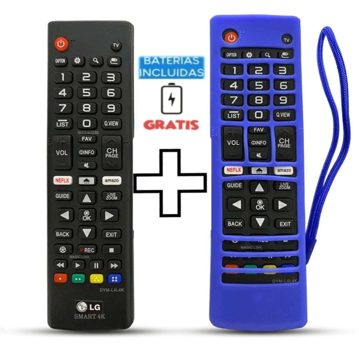 GENERICO - Control Remoto LG Led Smart tv 4k  Funda Azul
