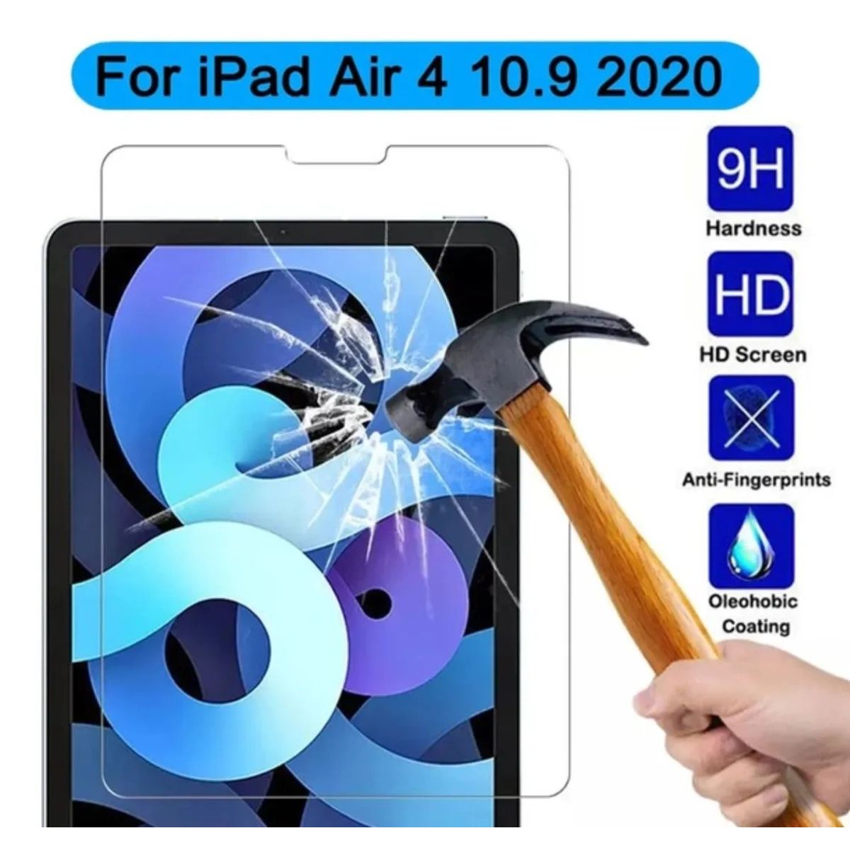 GENERICO - Mica de Vidrio Templado para iPad Air 4 10.9 2020 A2316 A2324 A2325