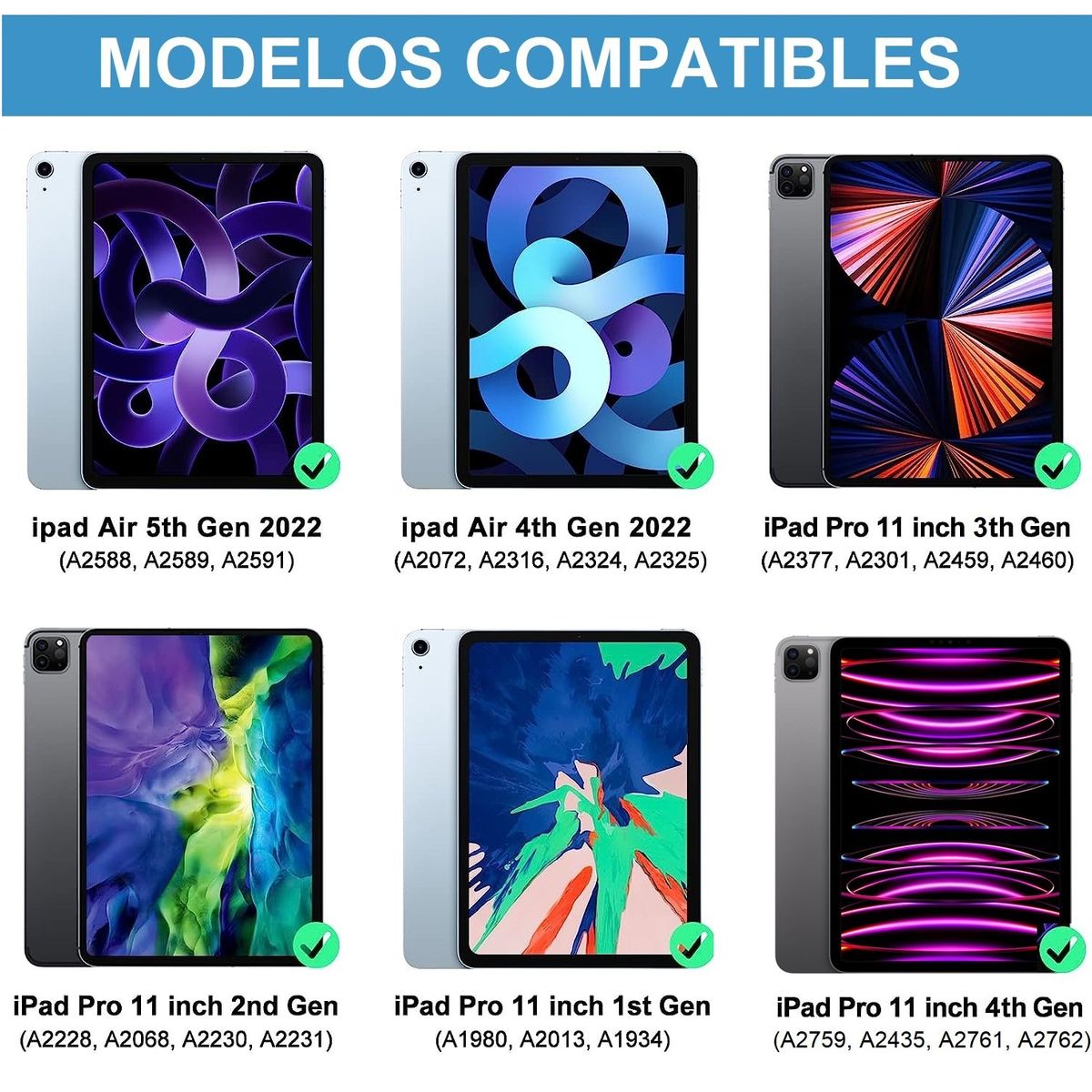 GENERICO - Mica de Vidrio Templado para iPad Air 4 10.9 2020 A2316 A2324 A2325