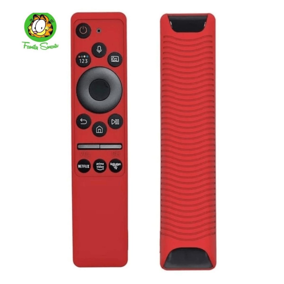 SAMSUNG - funda de Silicona para control remoto con comando voz Color Rojo