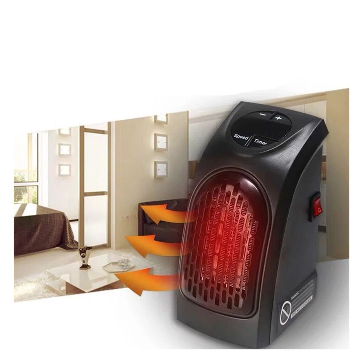 ROHS - Calentador Eléctrico Portátil Handy con Control