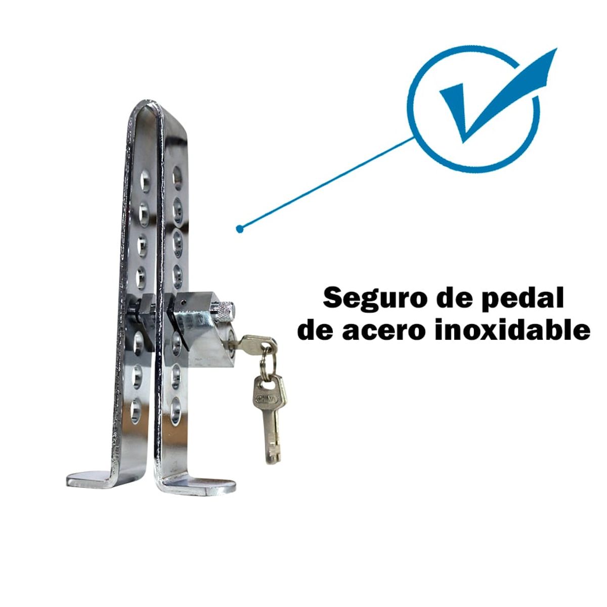 TECGO - SEGURO BLOQUEO TRABA PEDAL PARA AUTO VEHICULOS