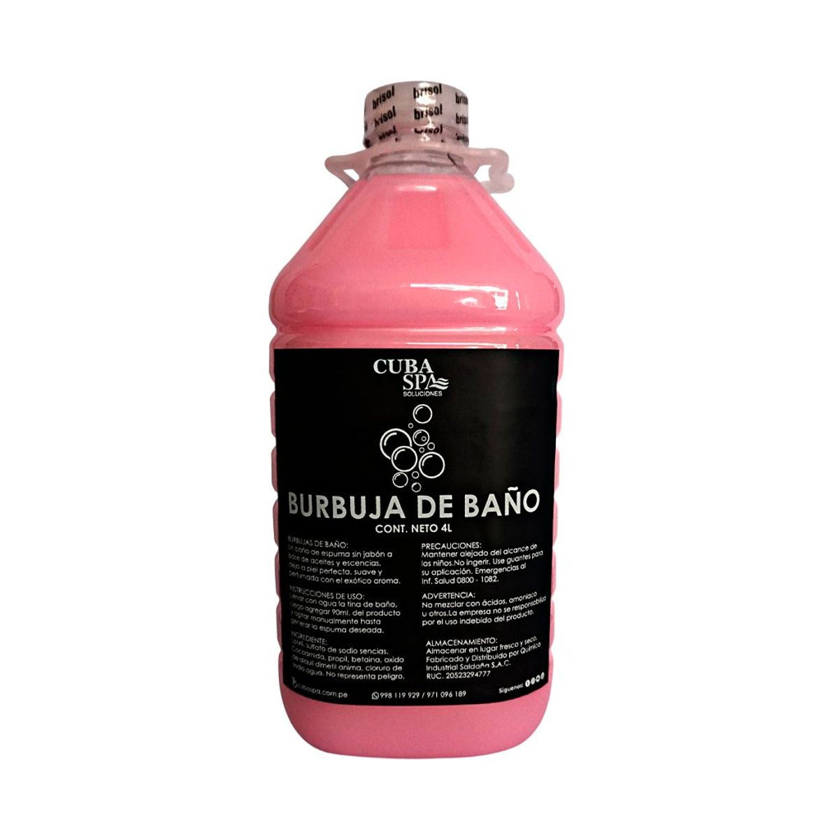 GENERICO - Burbujas de Baño para jacuzzi aroma fantasia 4 litros