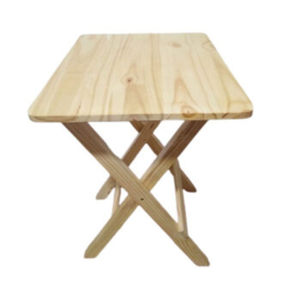 GENERICO - Mesa Multiuso Plegable dormitorio en madera sala playa en natural