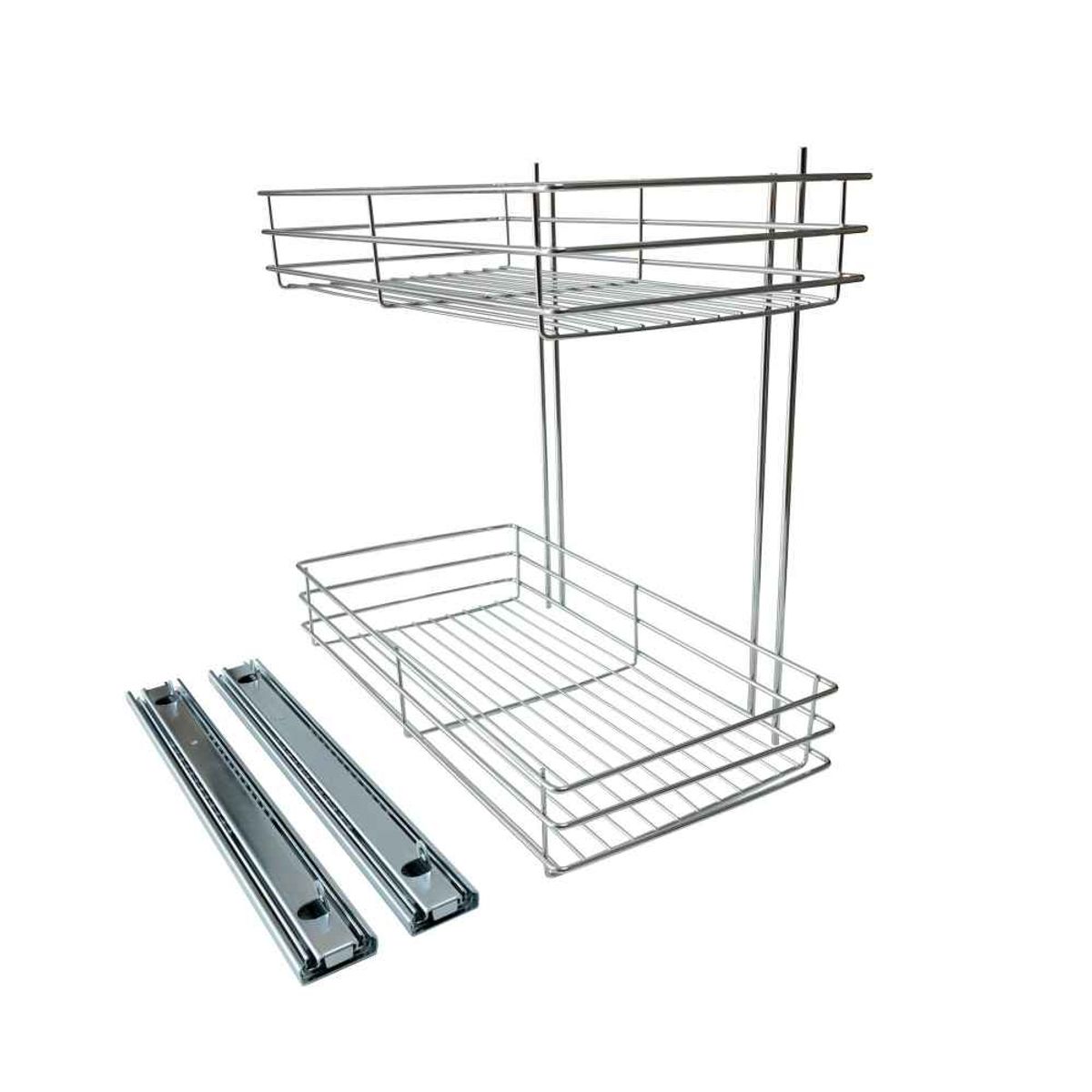 MAS CASA MOBILIARIO Y ACCESORIOS - Botellero condimentero de acero inoxidable módulo 30cm Más Casa Perú