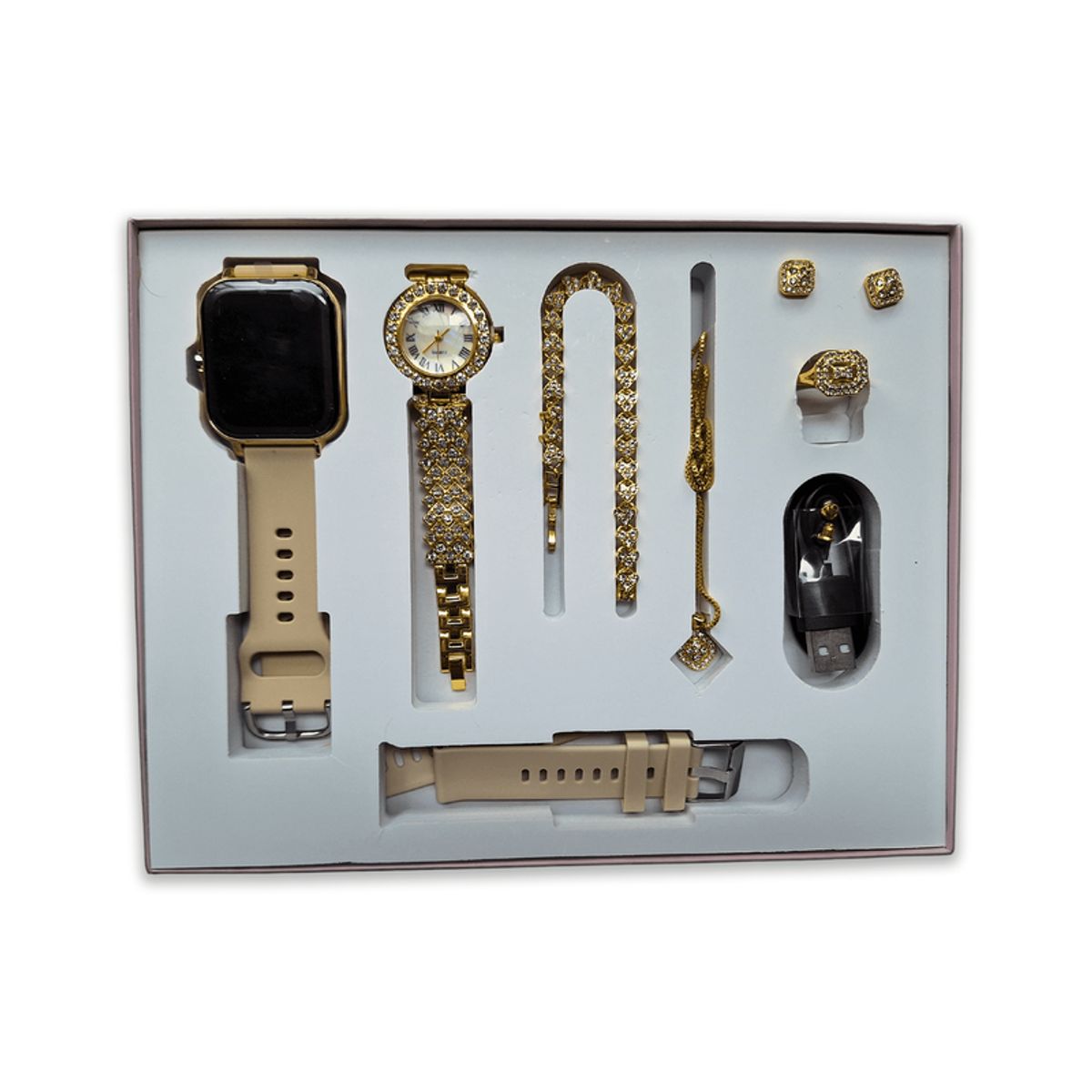 HANDS UP - Smartwatch Bluetooth A58 Plus Dorado.