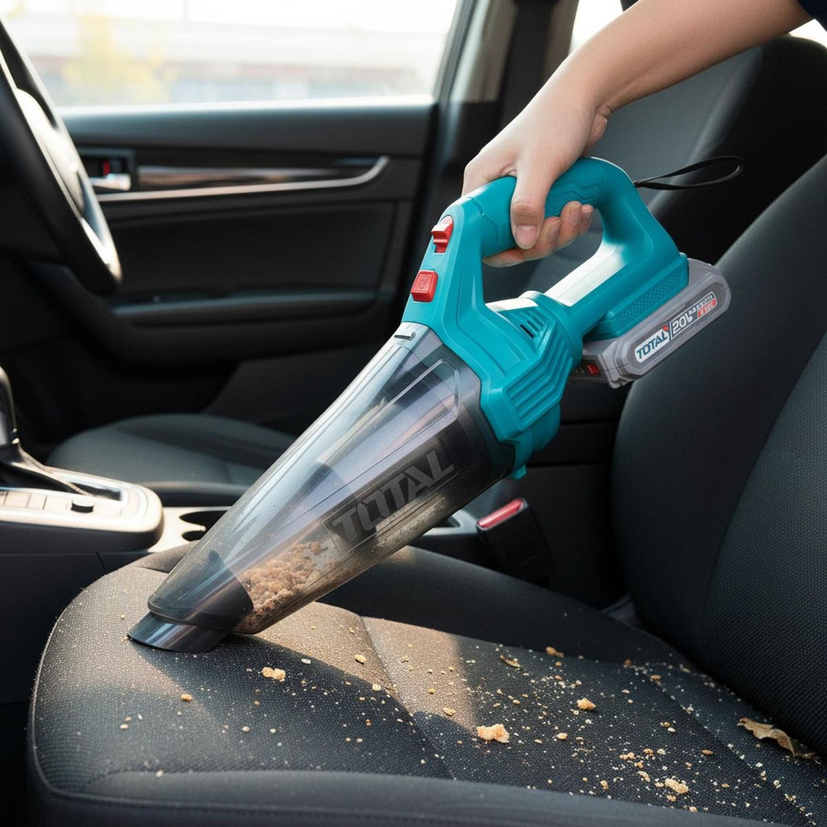 Total Tools - Aspiradora 0.5 litros 20v incluye bateria y cargador Total