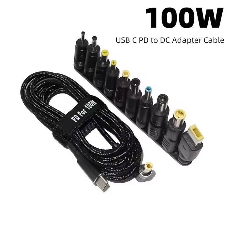 GENERICO - Cargador Universal para Laptop -  Adaptador 11 en 1 para tipo C