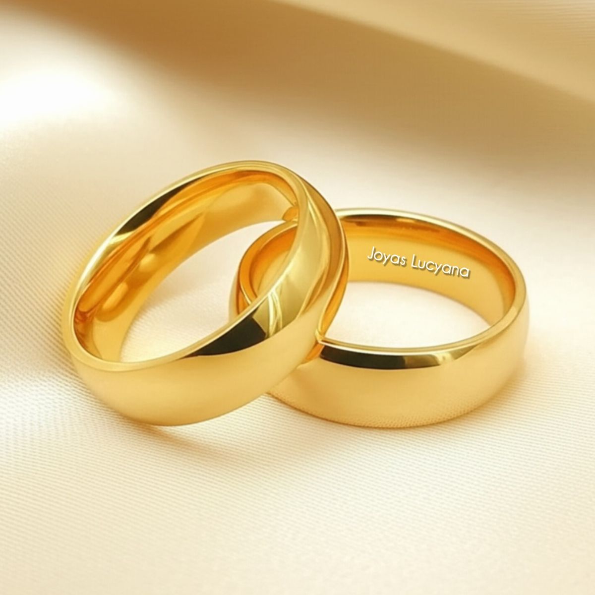 LUCYANA JOYAS Y ACCESORIOS - Aros de Matrimonio Unisex para Pareja - Joyas Lucyana