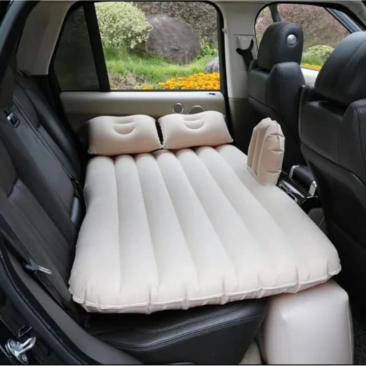 GENERICO - COLCHON INFLABLE PARA AUTO BEIGE