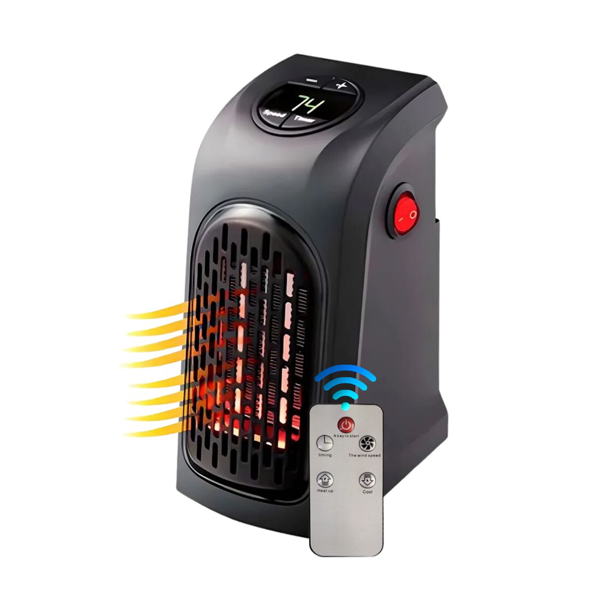 SEISA - Estufa Calefactor Electrica Portatil para el Oficina Dormitorio